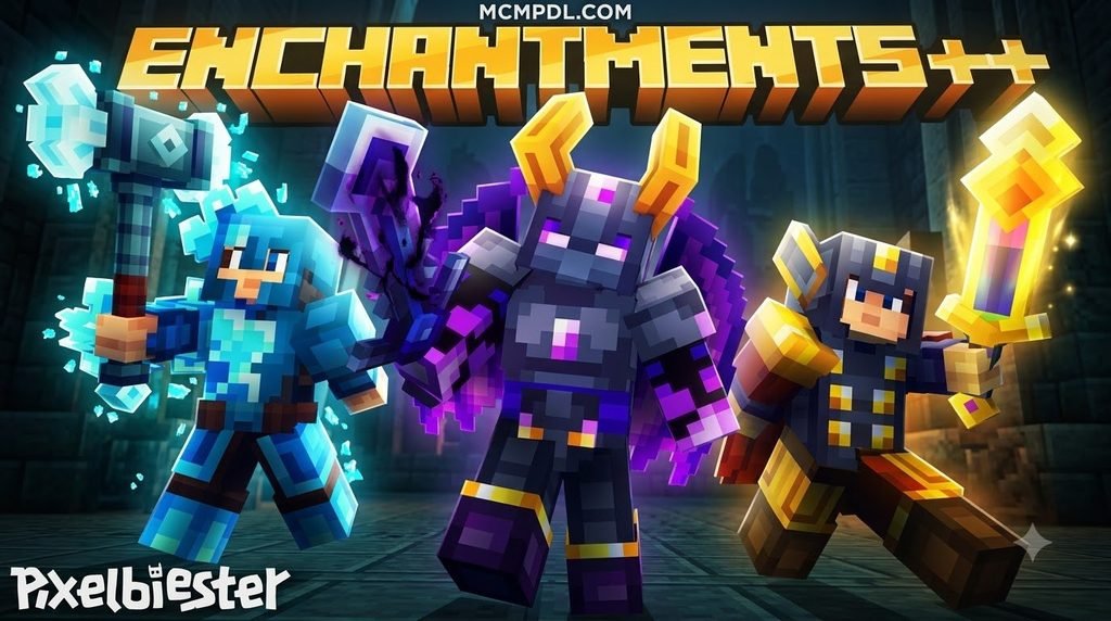 ENCHANTMENTS++ Map for Minecraft PE/Bedrock