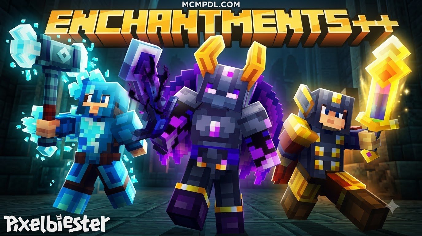 ENCHANTMENTS++ Map for Minecraft PE/Bedrock