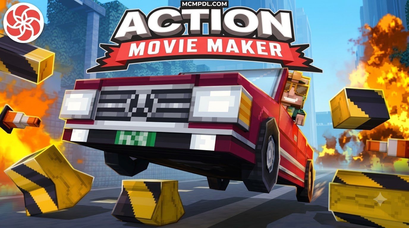 Action Movie Maker Map for Minecraft PE/Bedrock