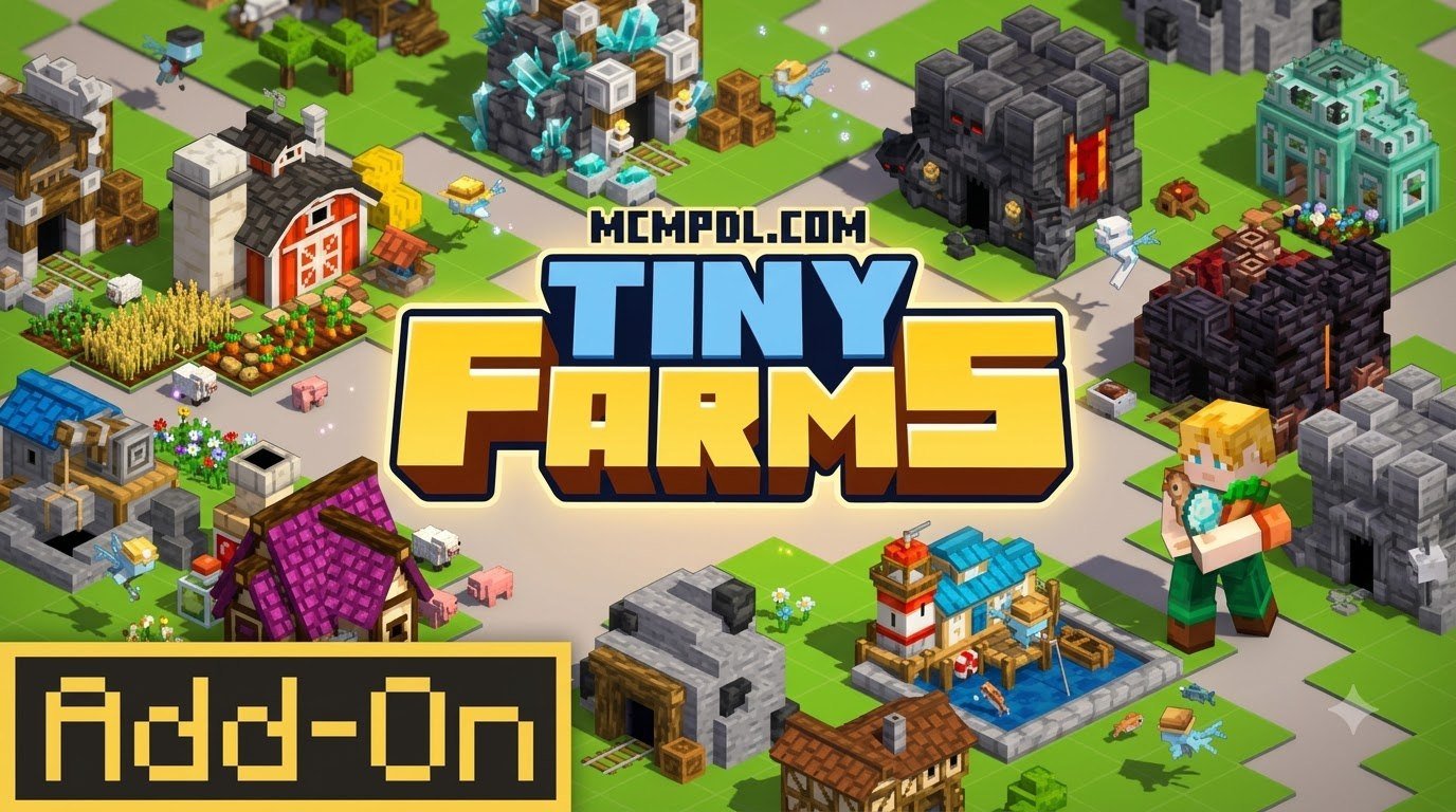 Tiny Farms Addon for Minecraft PE/Bedrock