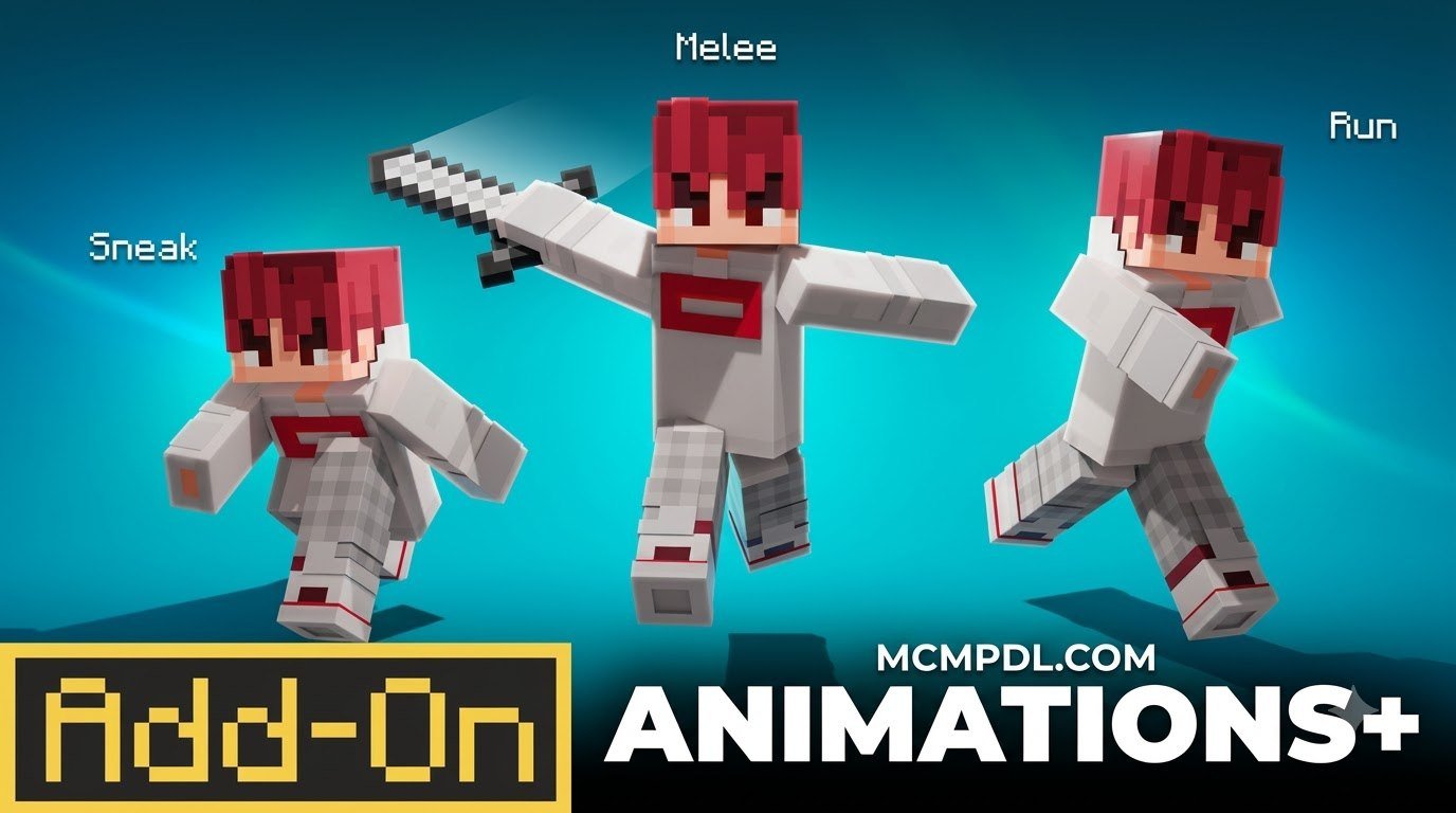 Animations+ Addon for Minecraft PE/Bedrock