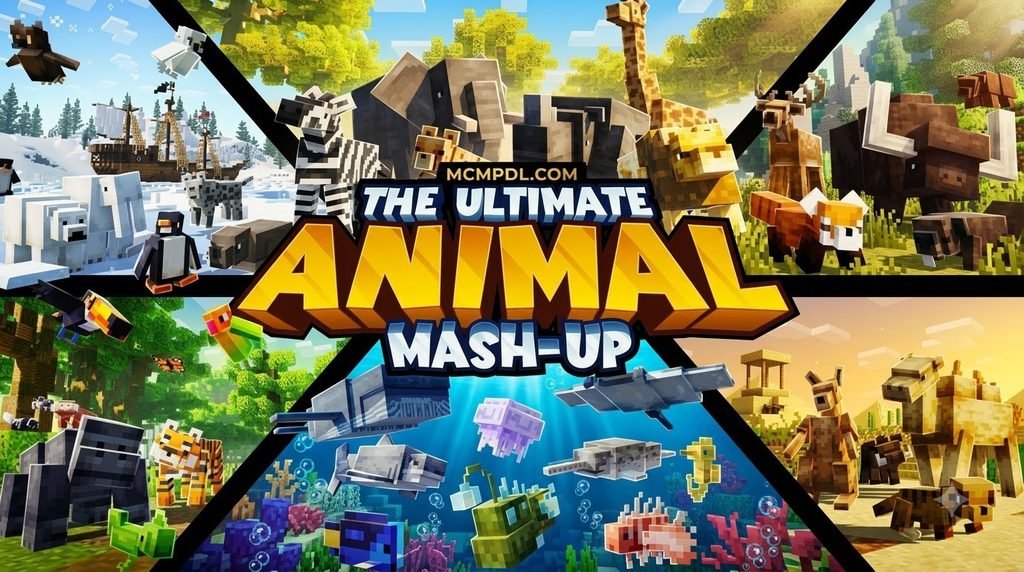 The Ultimate Animal Texture Pack for Minecraft PE/Bedrock