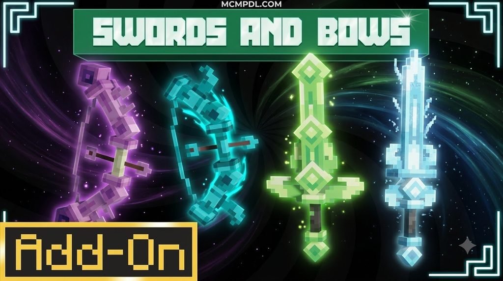 Swords And Bows Addon for Minecraft PE/Bedrock