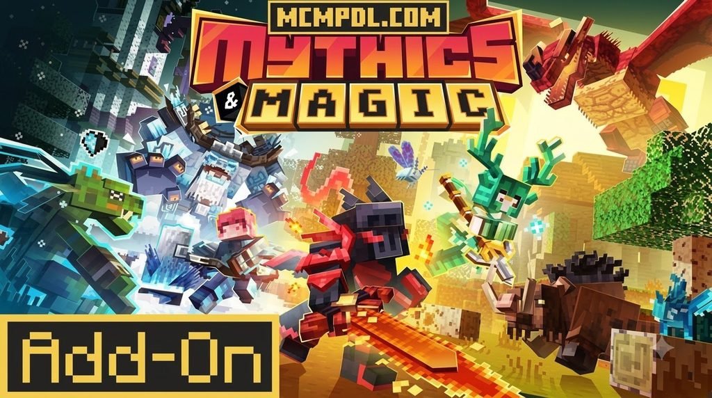 Mythics and Magic Addon for Minecraft PE/Bedrock