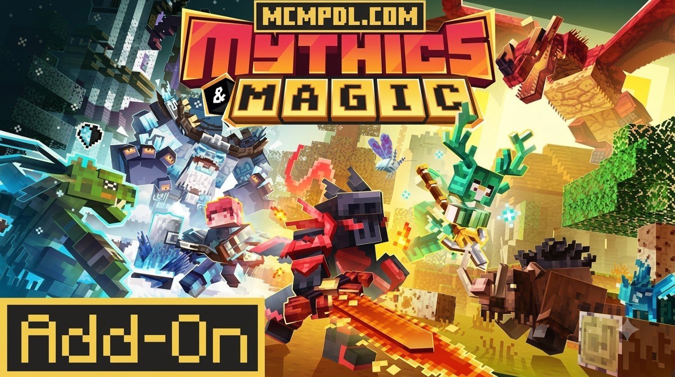 Mythics and Magic Addon for Minecraft PE/Bedrock