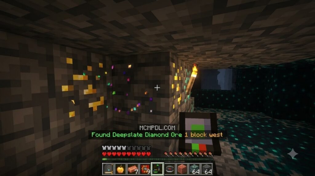 DetectOre Addon for Minecraft PE/Bedrock