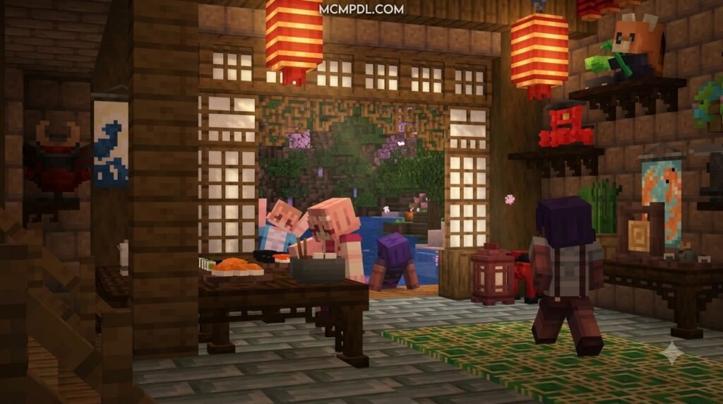 AsianCraft Building Addon for Minecraft PE/Bedrock