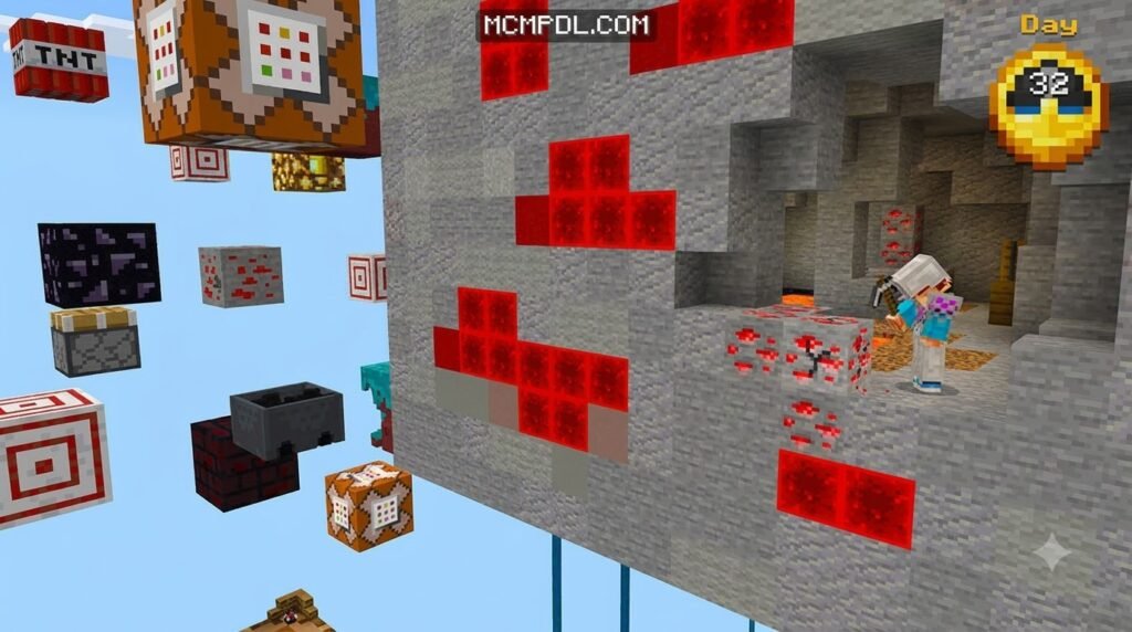 100 Days Mega Blocks World for Minecraft PE/Bedrock