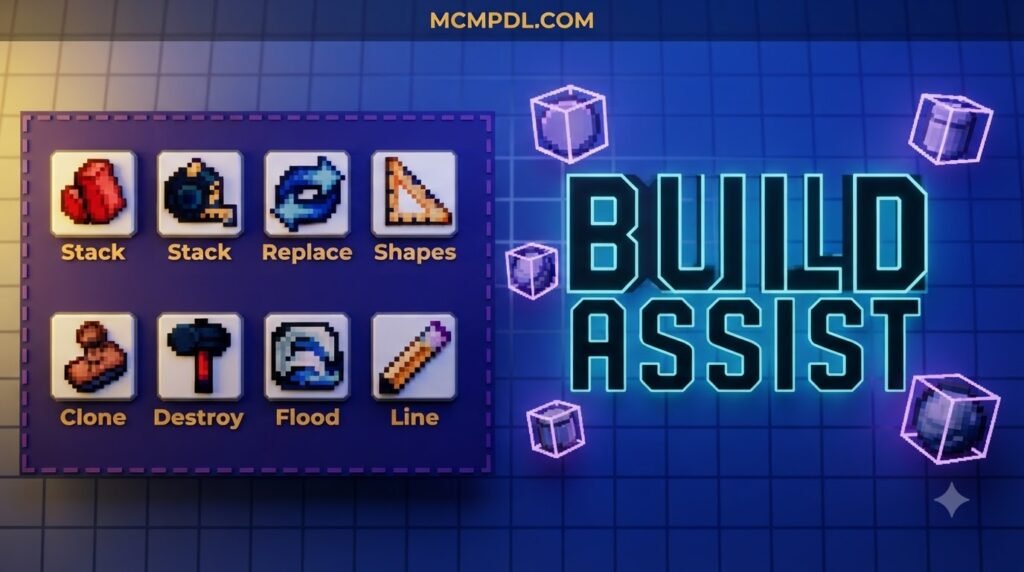 Build Assist Addon for Minecraft PE/Bedrock