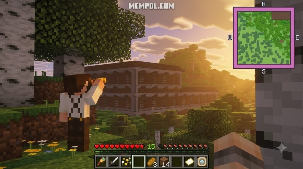 Minimap 1.1 Addon for Minecraft PE/Bedrock