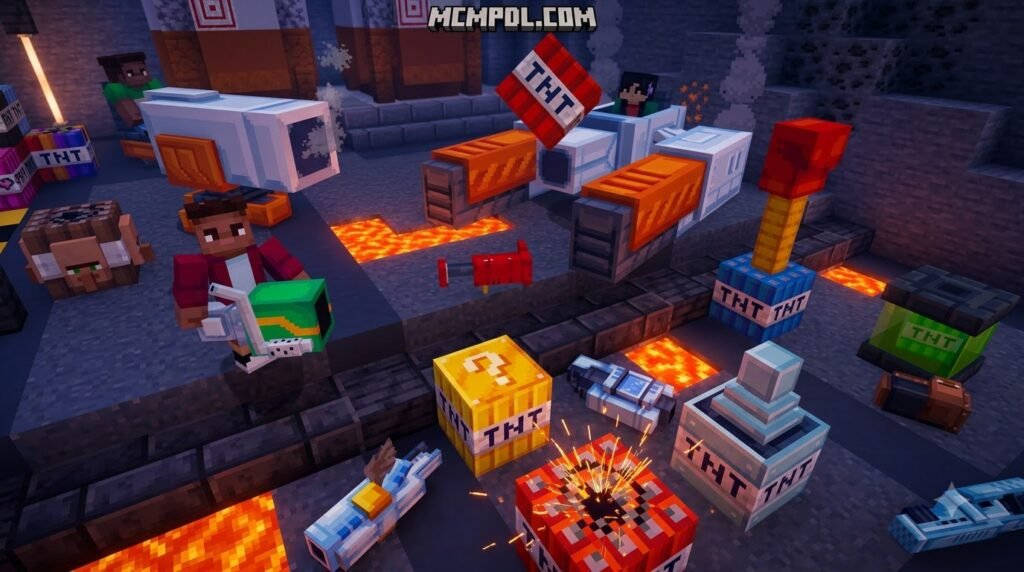 TNT BLASTERS for Minecraft PE/Bedrock