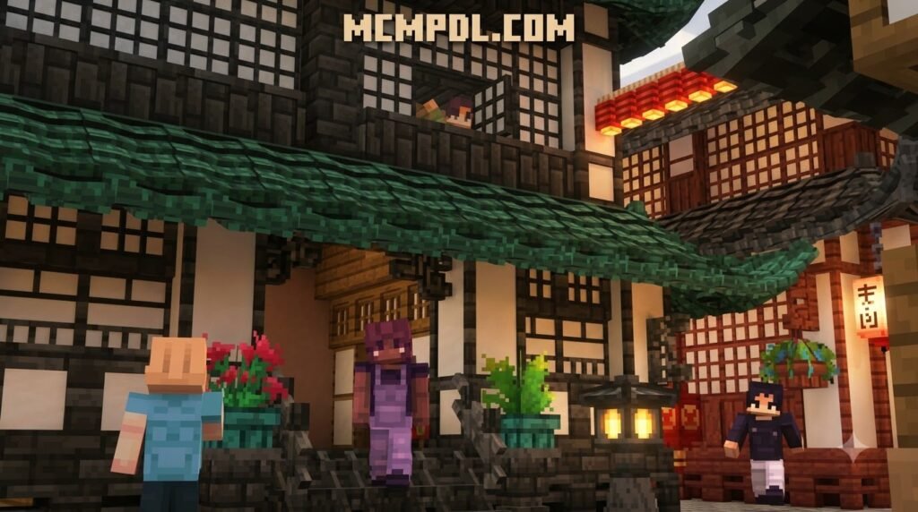 AsianCraft Building Addon for Minecraft PE/Bedrock