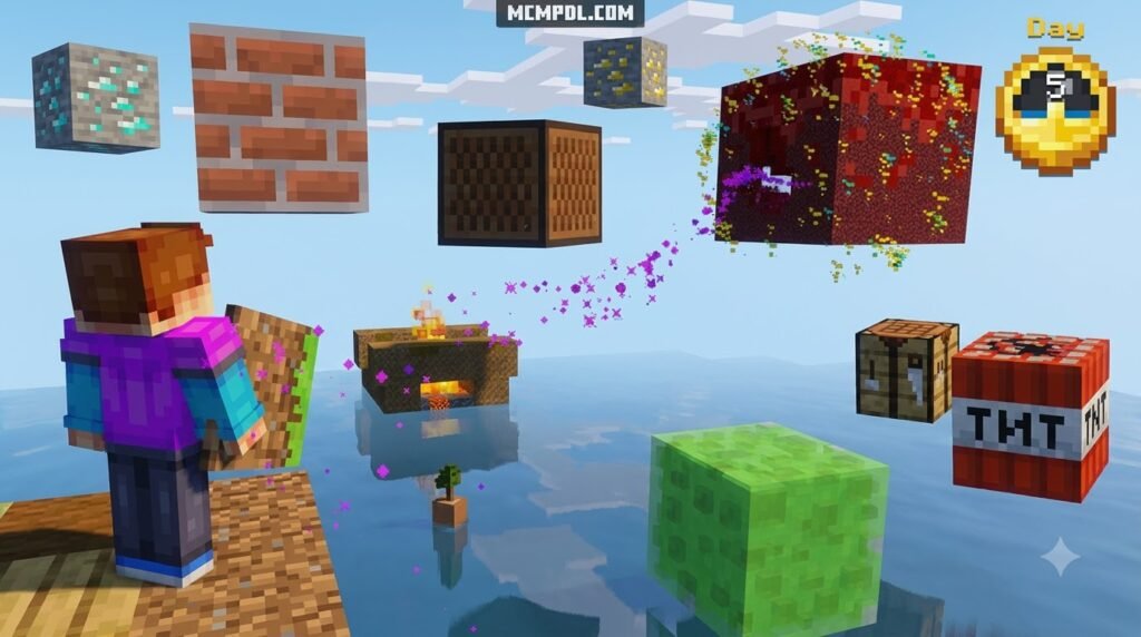 100 Days Mega Blocks World for Minecraft PE/Bedrock