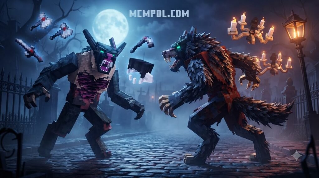 Werewolf and Vampire Morph Addon for Minecraft PE/Bedrock