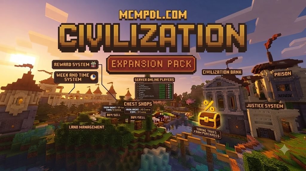 Civilization Expansion Pack Addon for Minecraft PE/Bedrock