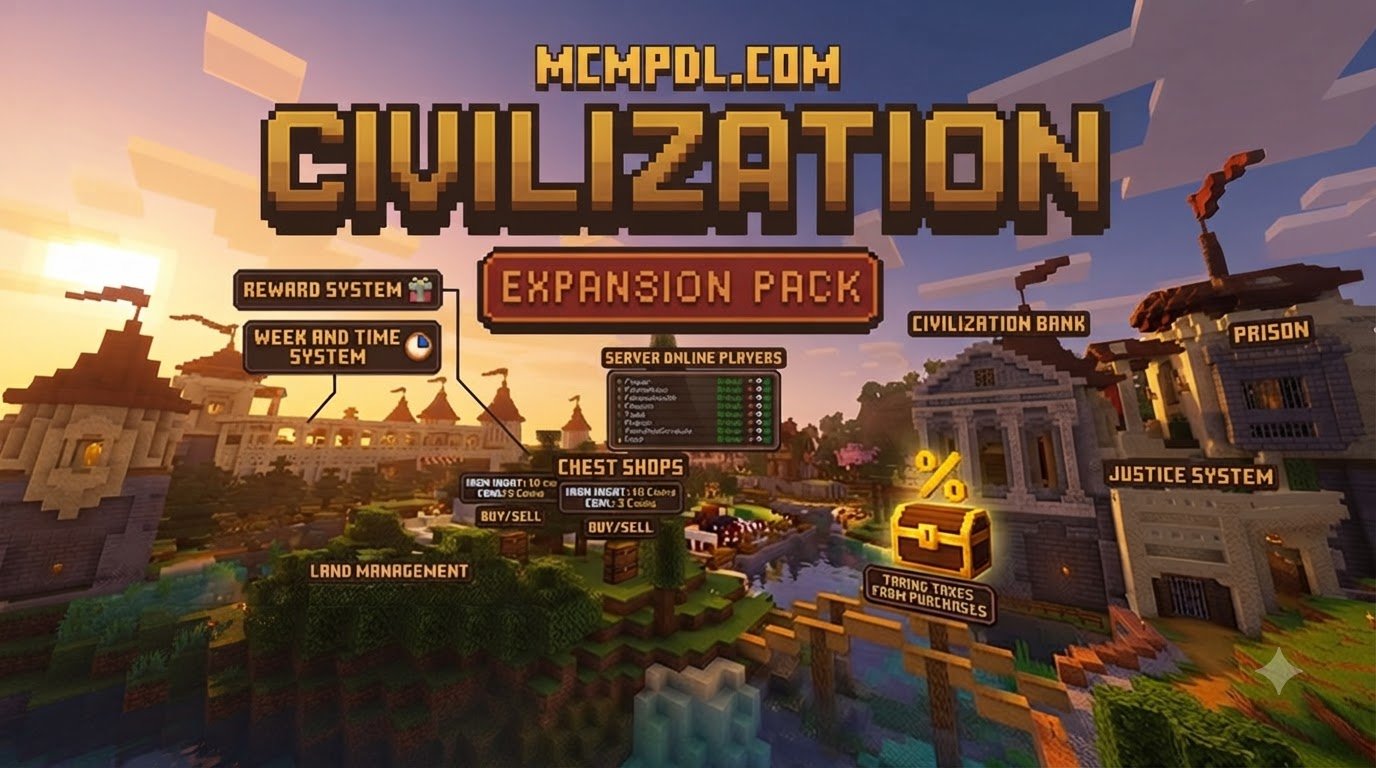 Civilization Expansion Pack Addon for Minecraft PE/Bedrock