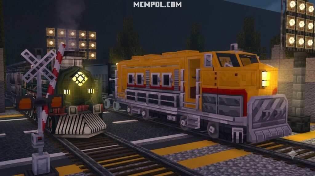 Realistic Trains Addon for Minecraft PE/Bedrock