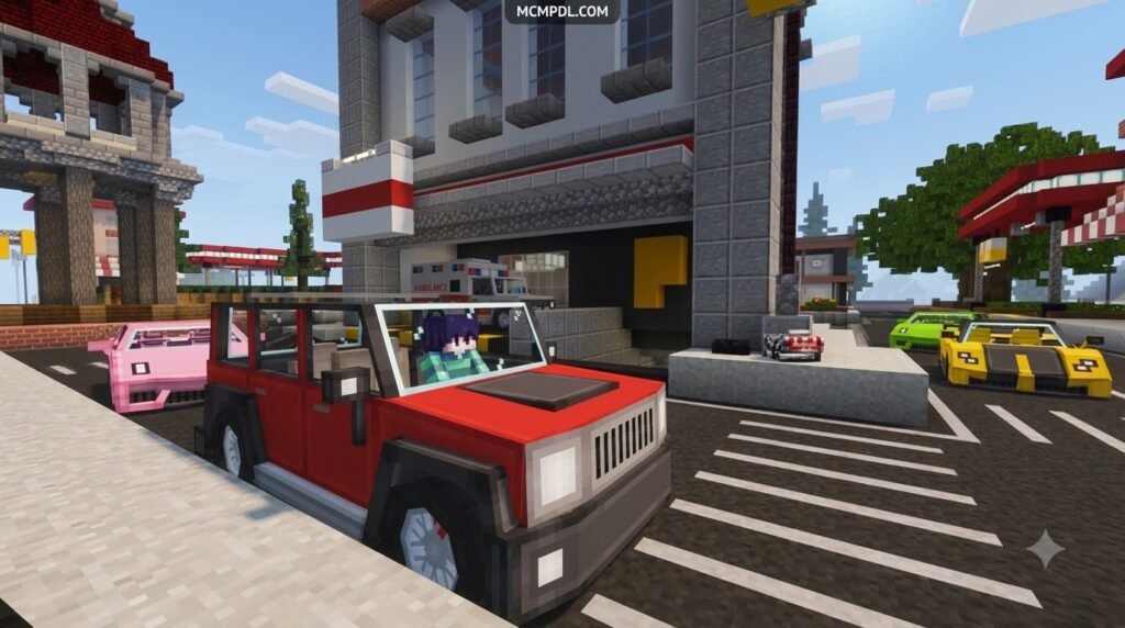 Realistic Vehicles Addon for Minecraft PE/Bedrock