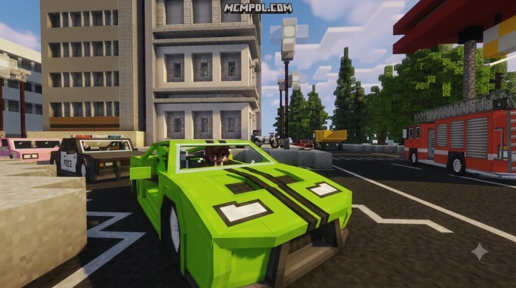 Realistic Vehicles Addon for Minecraft PE/Bedrock
