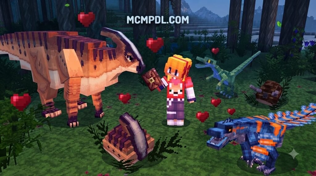Dinosaur Dimension 2.0 Addon for Minecraft PE/Bedrock
