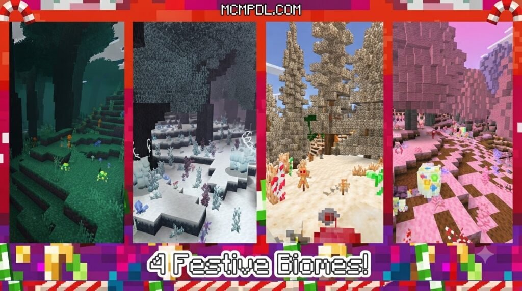 Festive Biomes Addon for Minecraft PE/Bedrock