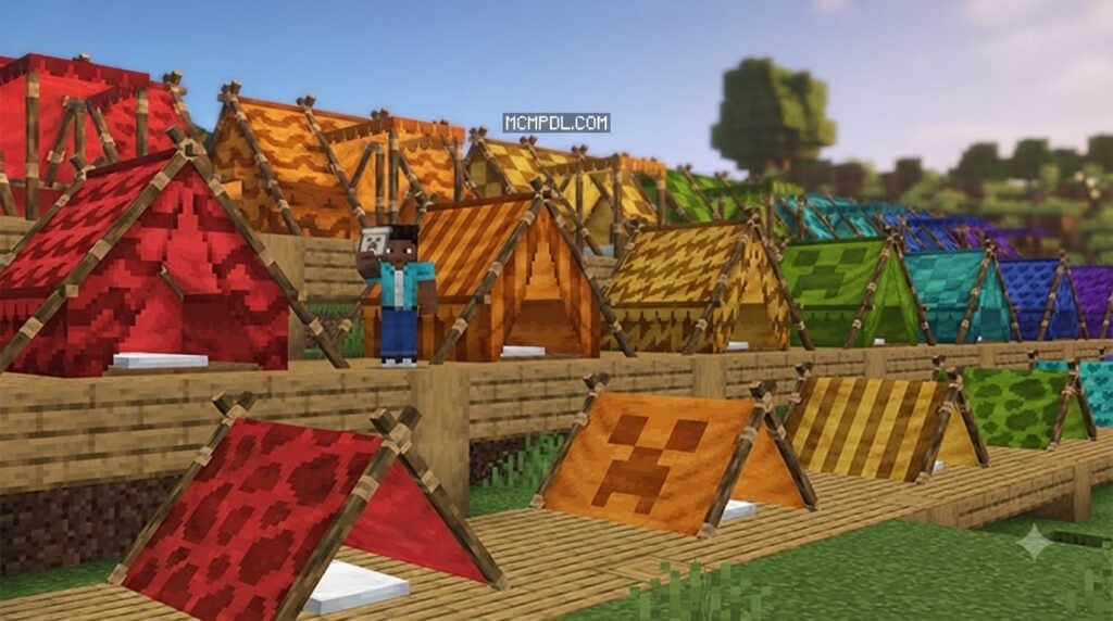 Camping Backpack Addon for Minecraft PE/Bedrock