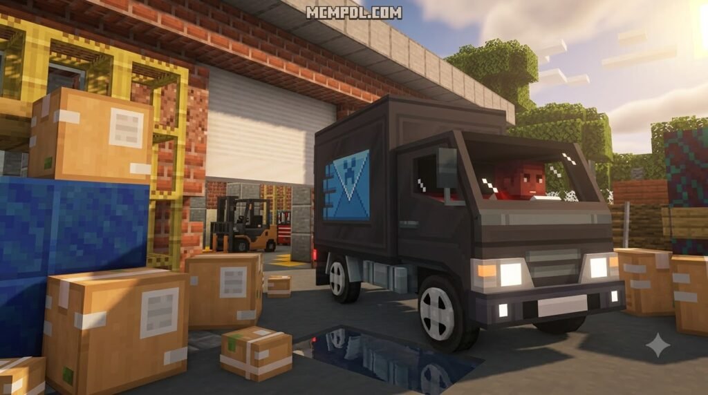 Shipping Services Addon Add to Minecraft PE/Bedrock