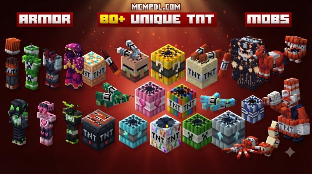 TNT+ for Minecraft PE/Bedrock