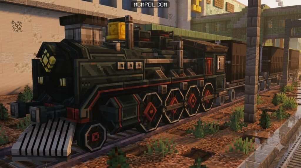 Realistic Trains Addon for Minecraft PE/Bedrock