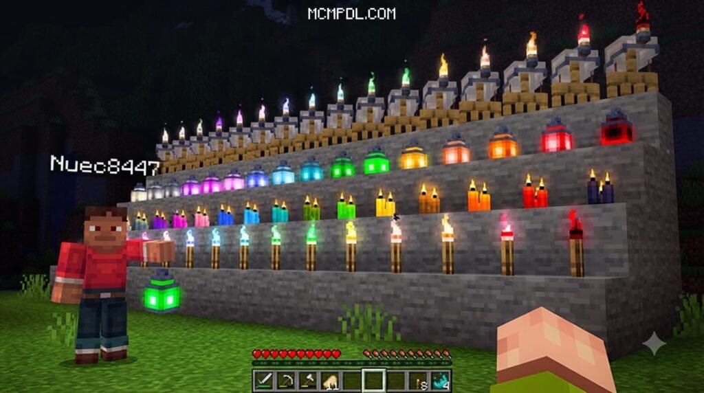 DYNAMIC LIGHT Addon for Minecraft PE/Bedrock