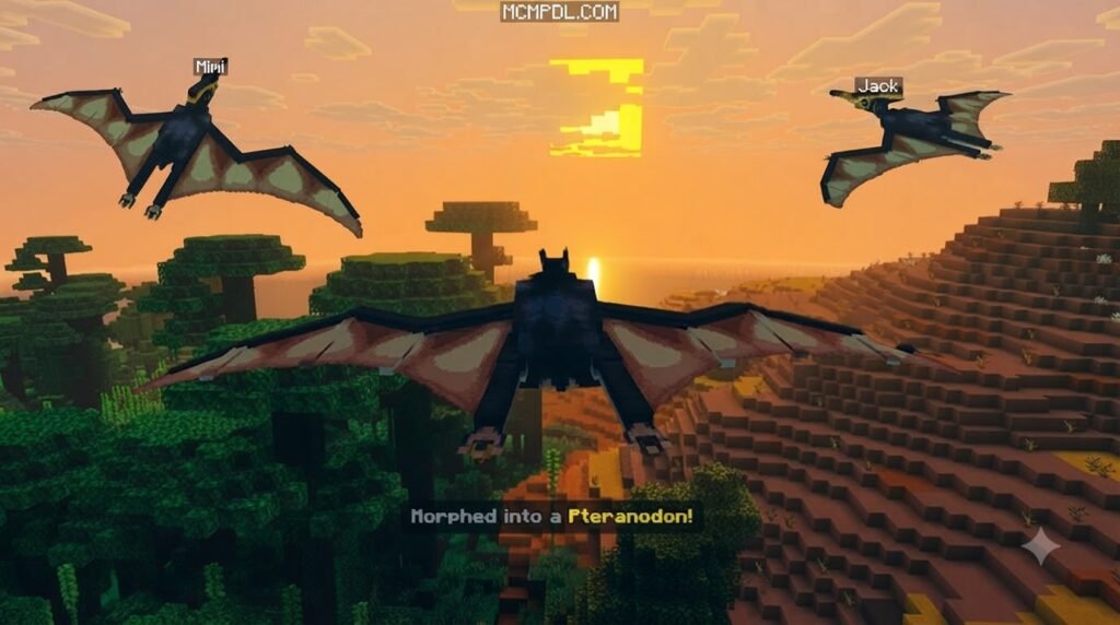 Dinosaur Dimension 2.0 Addon for Minecraft PE/Bedrock