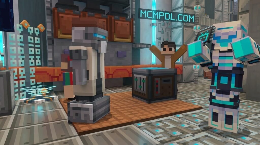 SCI-FI Robots Texture Pack for Minecraft PE/Bedrock