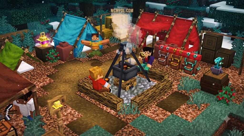 Camping Backpack Addon for Minecraft PE/Bedrock