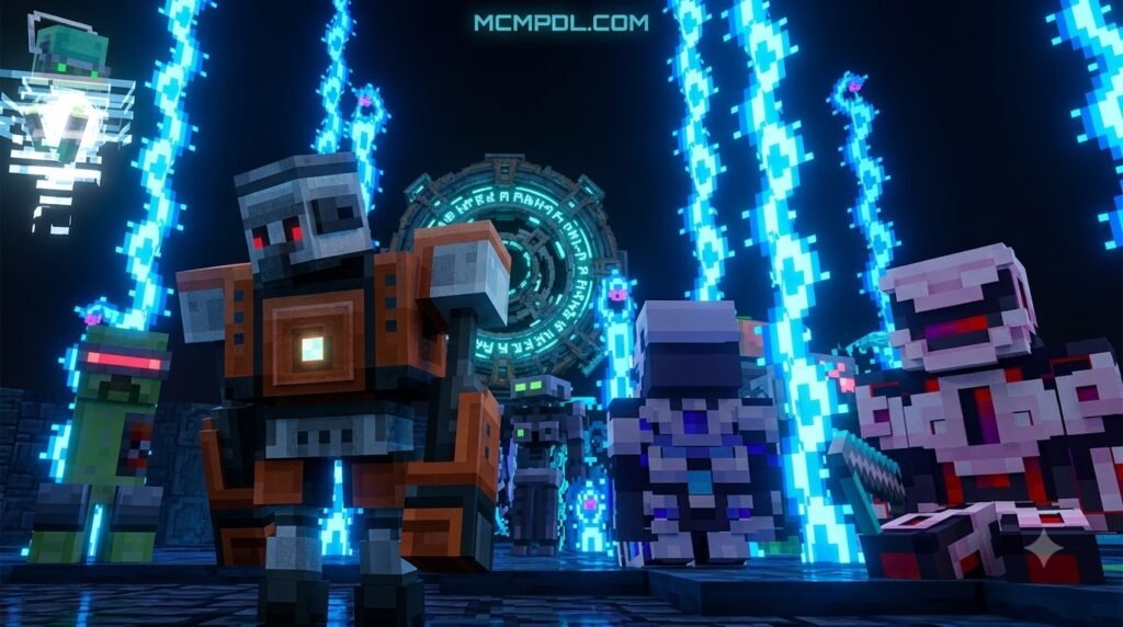 SCI-FI Robots Texture Pack for Minecraft PE/Bedrock