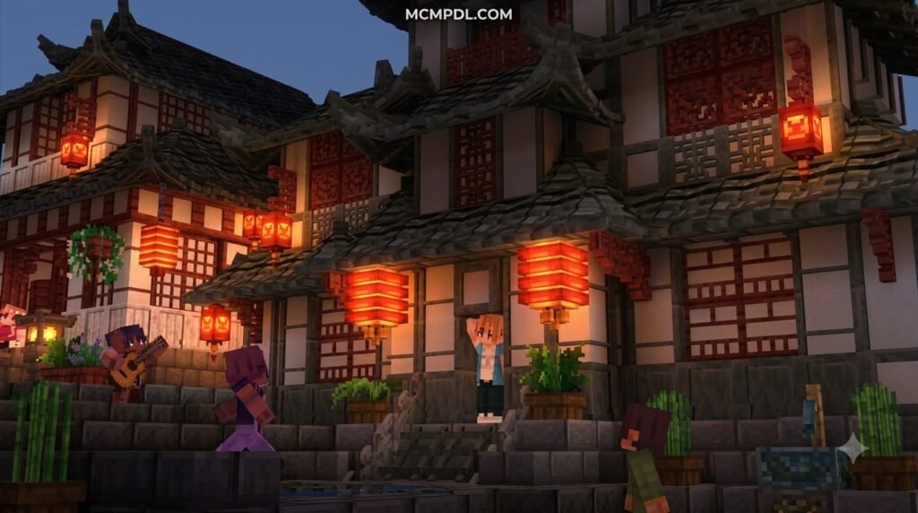 AsianCraft Building Addon for Minecraft PE/Bedrock