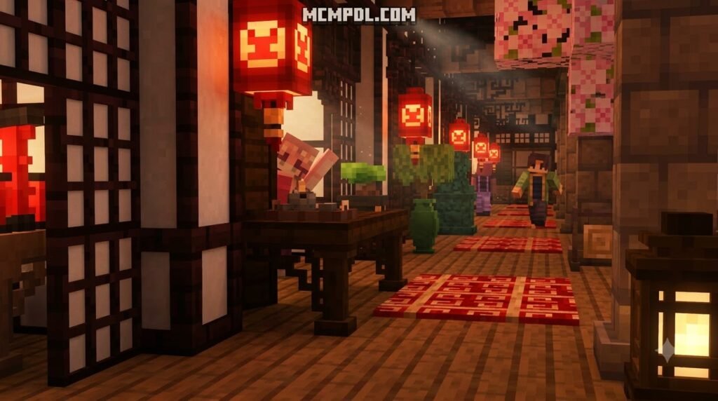 AsianCraft Building Addon for Minecraft PE/Bedrock