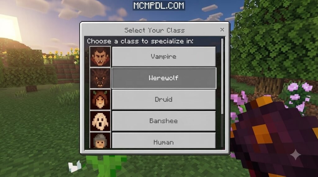 RPG CLASSES! Addon for Minecraft PE/Bedrock