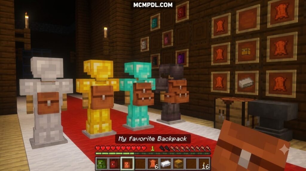 Simply Backpacks Addon for Minecraft PE/Bedrock