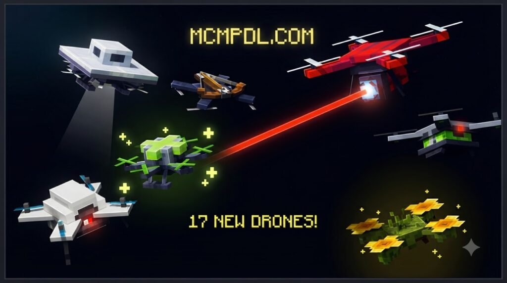 Drone Addons for Minecraft PE/Bedrock