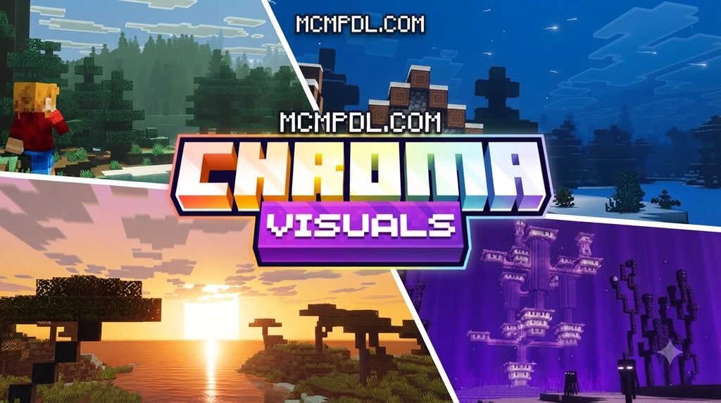 Chroma Visuals 1.1 Texture Pack for Minecraft PE/Bedrock