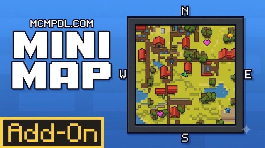 Minimap 1.1 Addon for Minecraft PE/Bedrock