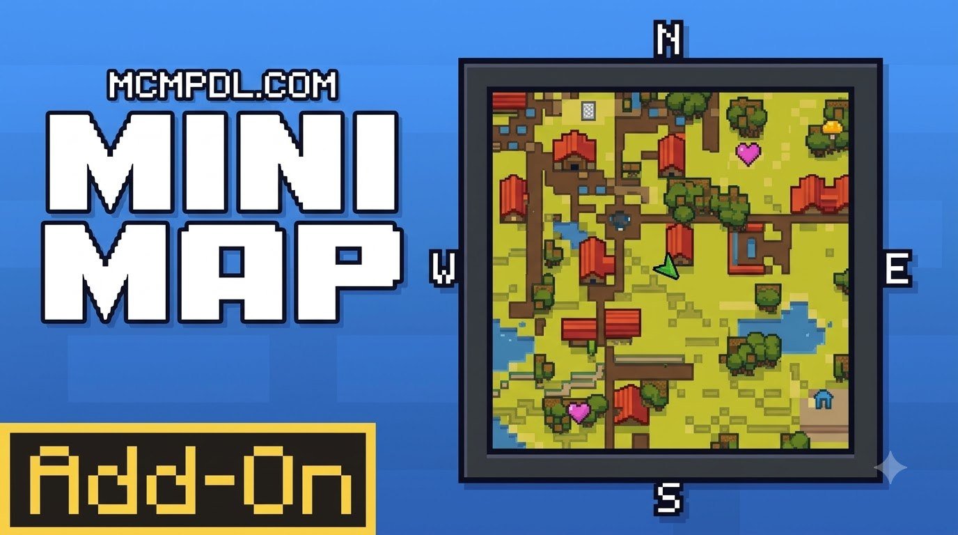 Minimap 1.1 Addon for Minecraft PE/Bedrock