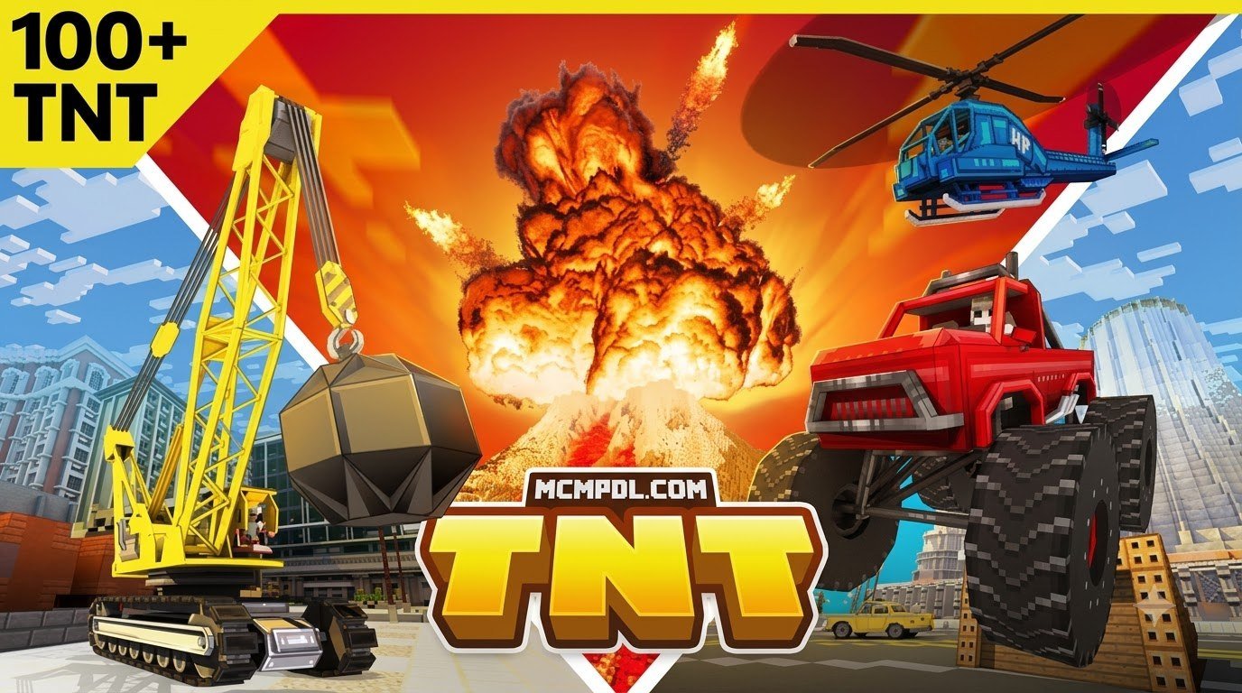 TNT ADDON for Minecraft PE/Bedrock