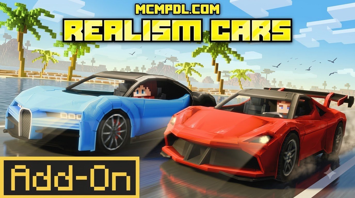 Realism Cars Addon for Minecraft PE/Bedrock