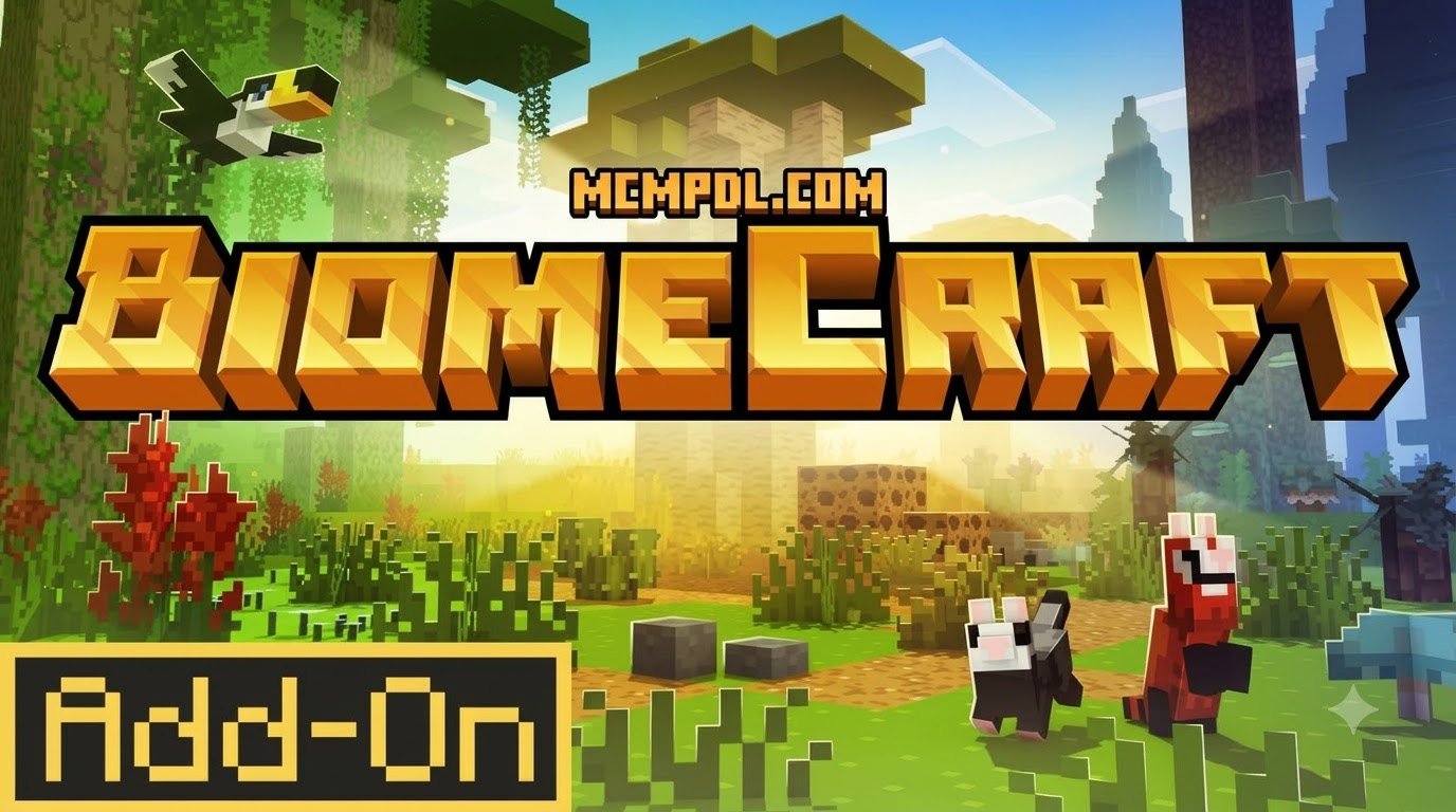 BiomeCraft Add-On 1.0 Addon for Minecraft PE/Bedrock