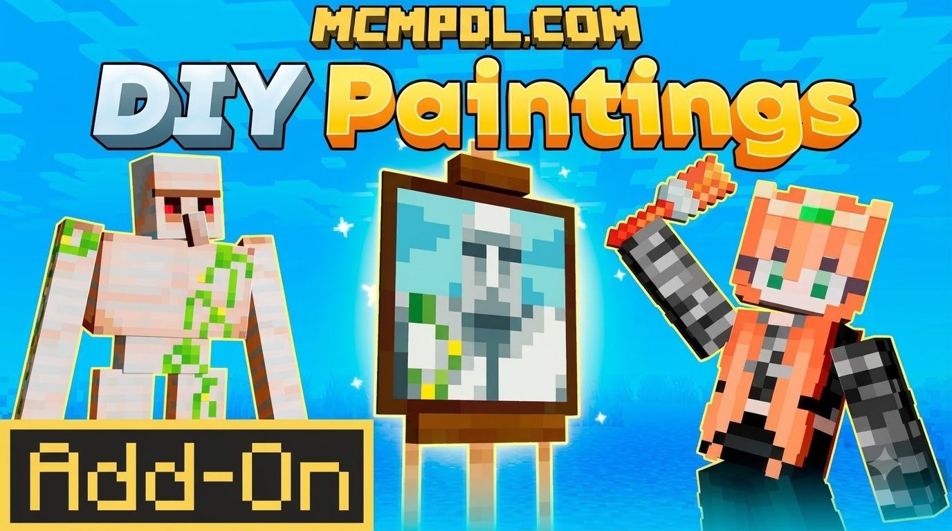 DIY Paintings Addon for Minecraft PE/Bedrock