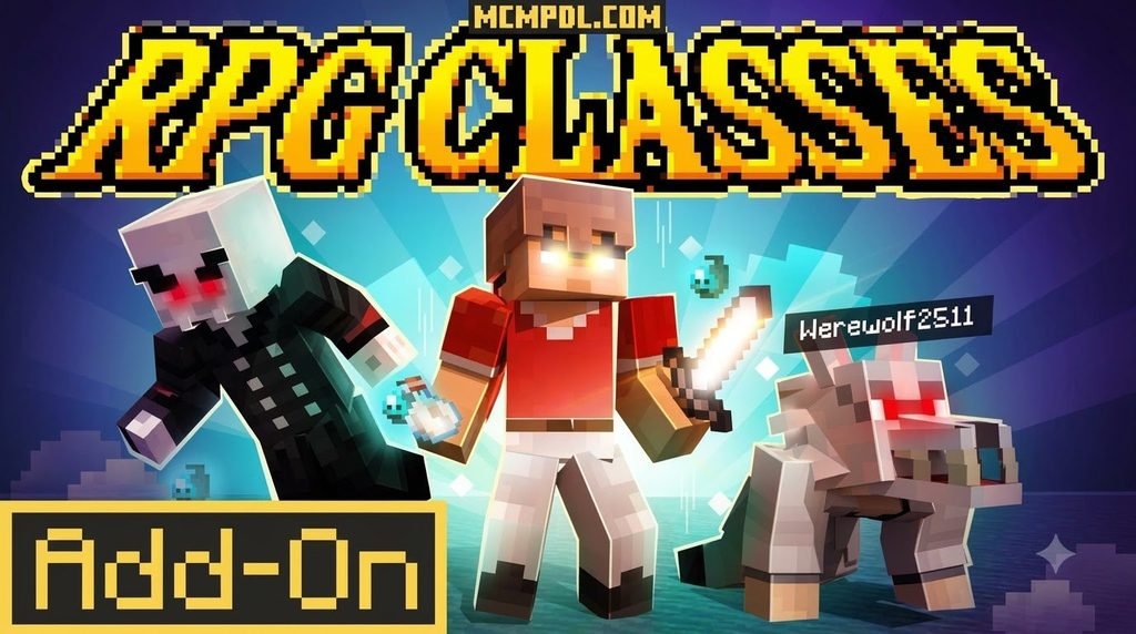 RPG CLASSES! Addon for Minecraft PE/Bedrock