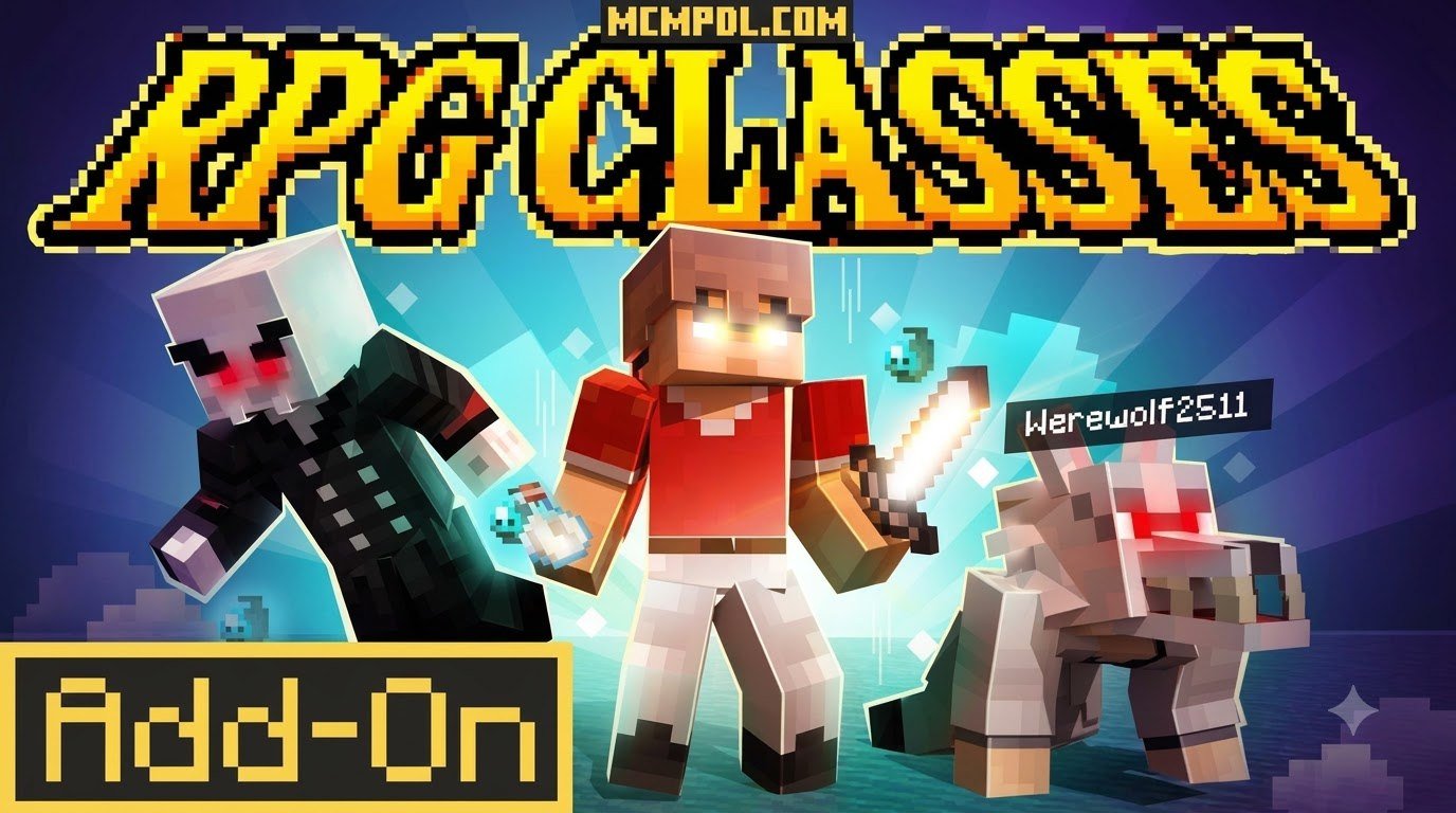 RPG CLASSES! Addon for Minecraft PE/Bedrock