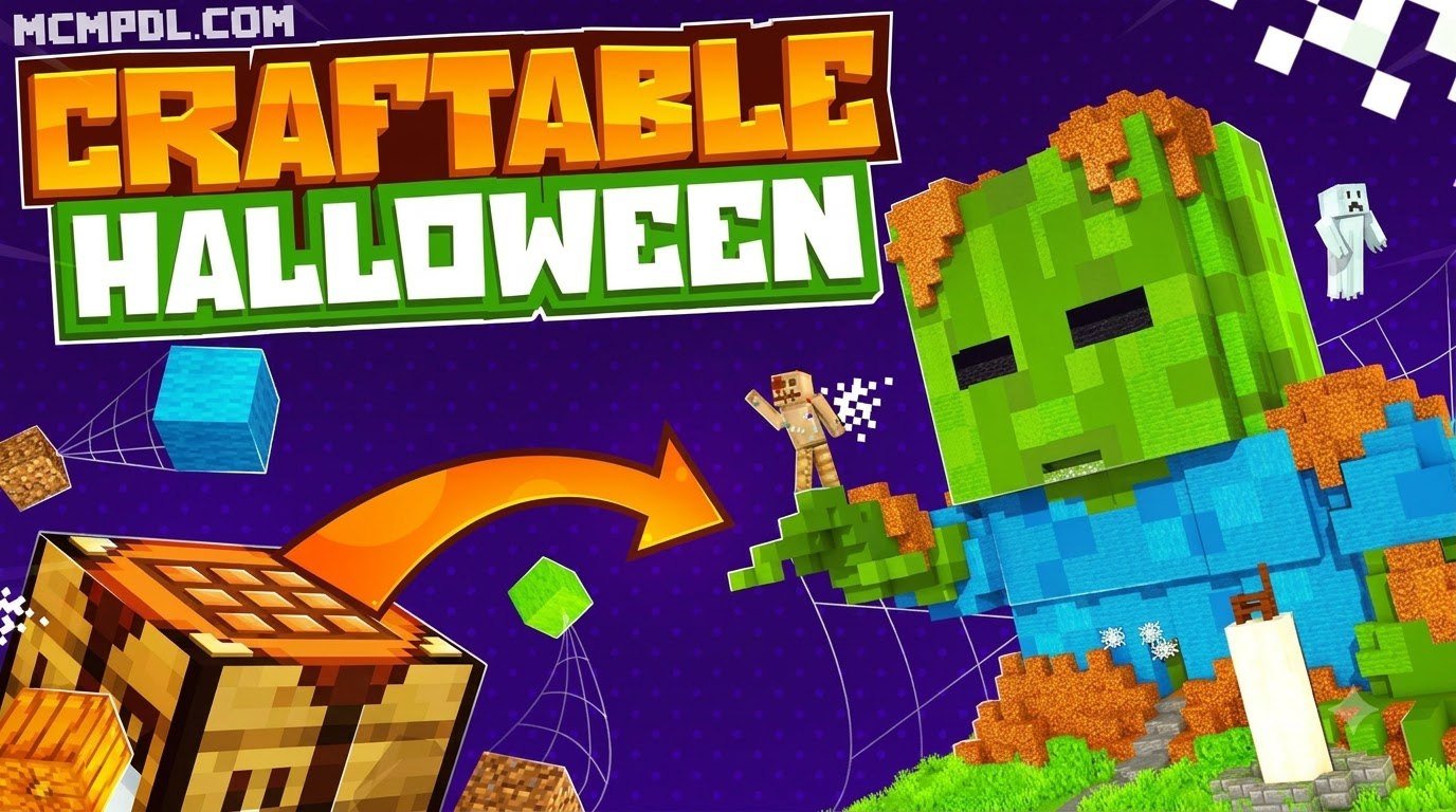 Craftable Halloween World for Minecraft PE/Bedrock