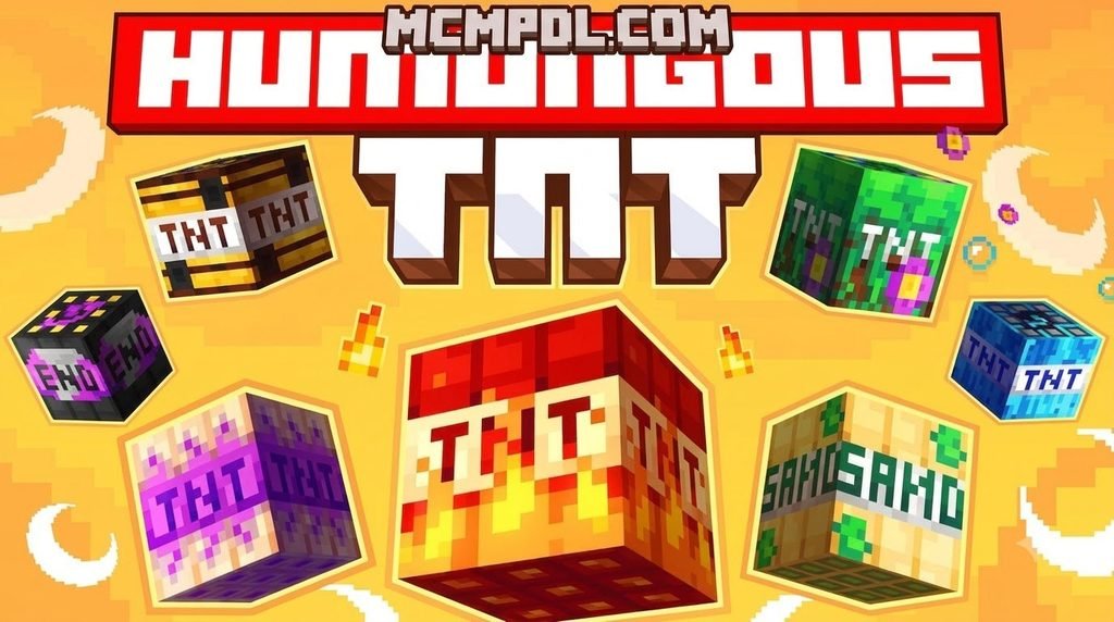Humungous TNT Addon for Minecraft PE/Bedrock